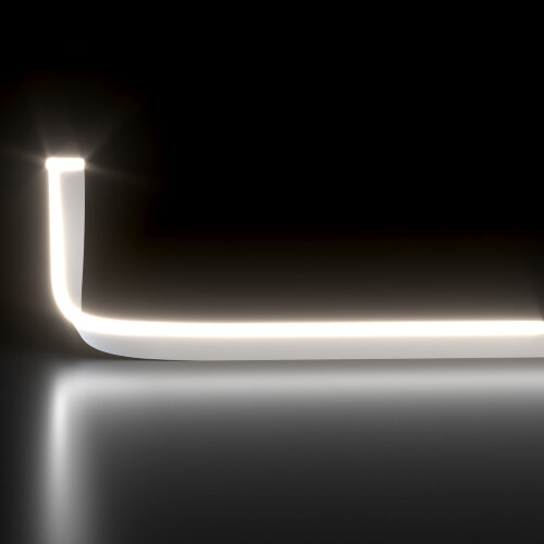 Светодиодный гибкий неон 24&nbsp;В 10&nbsp;Вт/м 120 Led/м 2835 IP65, дневной белый 4200K, 5м - Фото 2