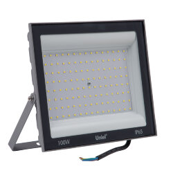 ULF-F23-100W-6500K IP65 160-240V GREY Прожектор светодиодный, Дневной свет 6500K, Корпус серый, TM Uniel