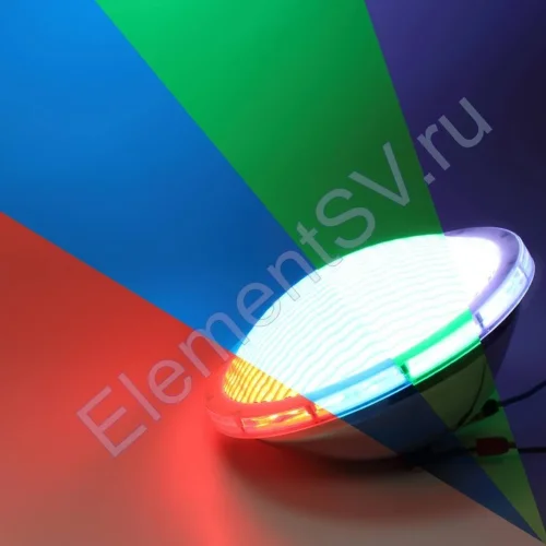 Светильник для бассейна PAR56 HG-P56-10555-C PL12 (18W, 12V, RGB, 120deg) - фото.