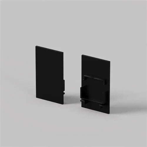 Комплект заглушек (для профиля 25×42) 2 шт., ALM-2542-EC 642061 (Черный) - фото 2