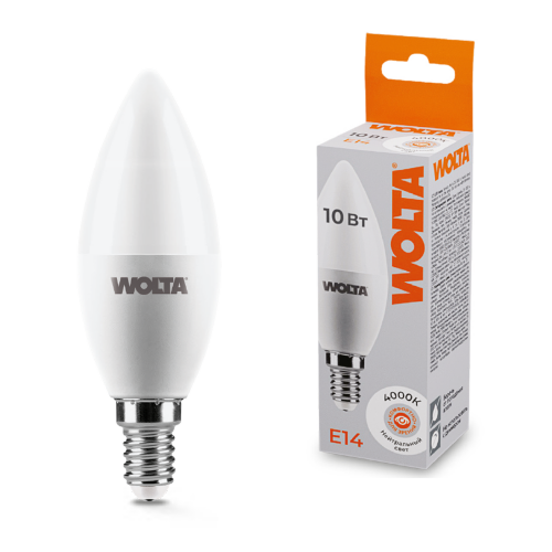 Светодиодная лампа WOLTA 25SC10E14 10Вт 4000K E14 - фото 1.