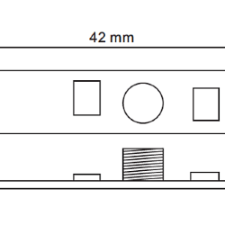 Мини диммер 1-3А, сенсор для профиля, SR-2901S 000791