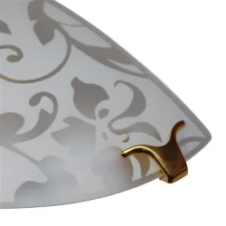 Светильник НББ 21-60 М19 'Эрика' 300/2 1х60Вт E27 IP20 матов. бел./клипсы зол. (инд. упак.) Элетех 1005204376