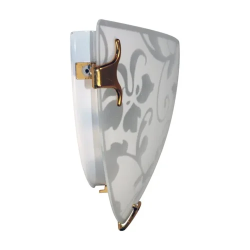 Светильник НББ 21-60 М19 'Эрика' 300/2 1х60Вт E27 IP20 матов. бел./клипсы зол. (инд. упак.) Элетех 1005204376 - фото 2