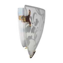 Светильник НББ 21-60 М19 'Эрика' 300/2 1х60Вт E27 IP20 матов. бел./клипсы зол. (инд. упак.) Элетех 1005204376