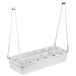 UFP-G34N WHITE 12 Подставка для светильника ULI-P 570мм, 12 кашпо в-к, белые, TM Uniel