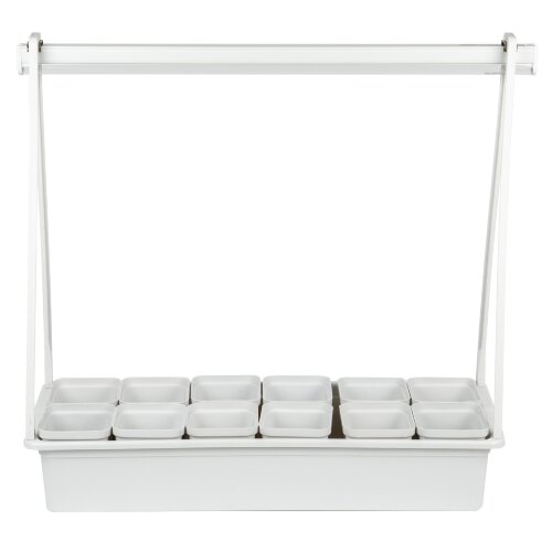 UFP-G34N WHITE 12 Подставка для светильника ULI-P 570мм, 12 кашпо в-к, белые, TM Uniel - фото 2