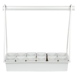 UFP-G34N WHITE 12 Подставка для светильника ULI-P 570мм, 12 кашпо в-к, белые, TM Uniel