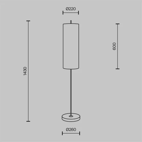 Напольный светильник (торшер) Glamping E27x1 (Черный) - фото 6