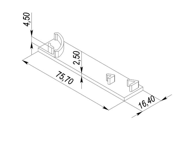 Заглушка для LC-LPK-1675 Левая - фото 2