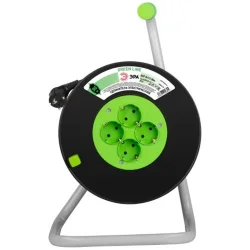 Удлинитель на пластик. катушке 4х30м с заземл. KAT-3x1.5-30m Greenline ПВС 3х1.5 Эра Б0065110