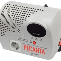 Стабилизатор напряжения АСН-500 Н/1-Ц 1ф 0.5кВт настен. с розеткой IP20 релейный Ресанта 63/6/9
