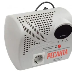 Стабилизатор напряжения АСН-500 Н/1-Ц 1ф 0.5кВт настен. с розеткой IP20 релейный Ресанта 63/6/9