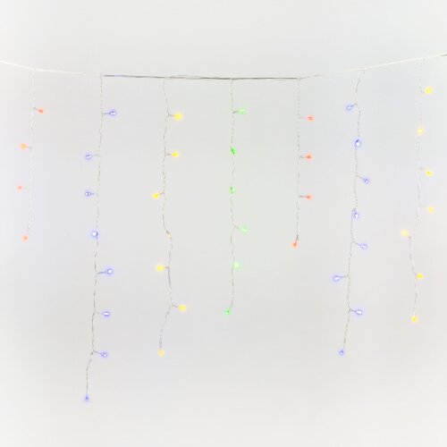 ULD-B20007-480-DTA-RC MULTI IP44 Бахрома светодиодная, 20м, С пультом, 480 светодиодов, Разноцветный свет, Провод прозрачный - фото 2