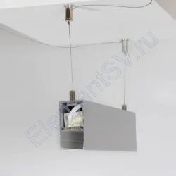 Алюминиевый профиль 202 (2000х35,3х67мм с рассеивателем)