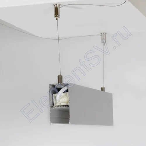 Алюминиевый профиль 202 (2000х35,3х67мм с рассеивателем) - фото 2.