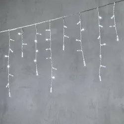 Гирлянда Бахрома с Колпачком 3,1 x 0,5 м Белая 220В, 120 LED, Провод Прозрачный ПВХ, IP65