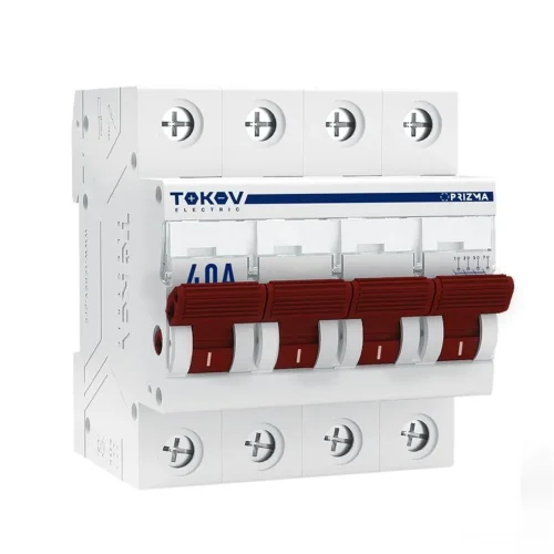 Выключатель нагрузки модульный 4п 40А PRIZMA TOKOV ELECTRIC TKE-PZ60-MDSI-4-40 - фото