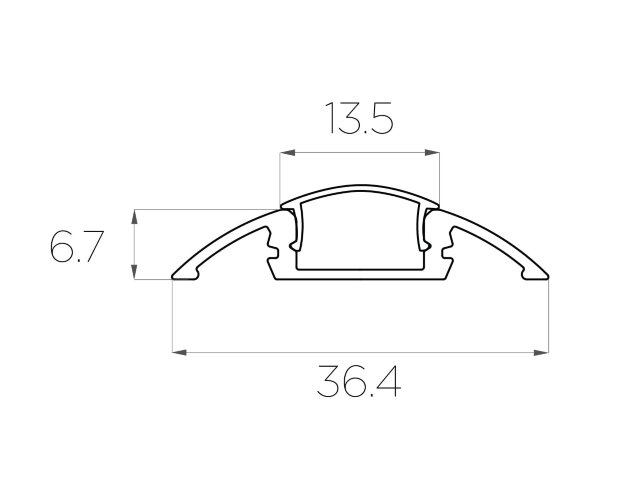 Профиль алюминиевый для порогов LC-LPP-0636-2 Anod - фото 3