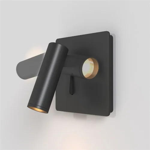 Настенный светильник (бра) Mirax 3000К 3Вт IP 20 (Черный) - фото 8