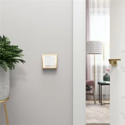 Выключатель двухклавишный с подсветкой (белый акрил) W1120141