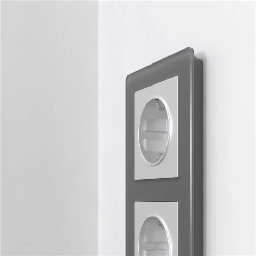 Рамка из акрила на 3 поста Acrylic графит W0032704 - фото 4