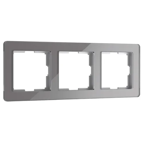 Рамка из акрила на 3 поста Acrylic графит W0032704 - фото