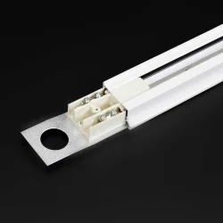 Трек для спотов 2L 1м NX24 (однофазный, 2 провода, белый)