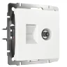 Розетка ТВ+Ethernet RJ-45 6 cat. (белый) W1181301 - фото