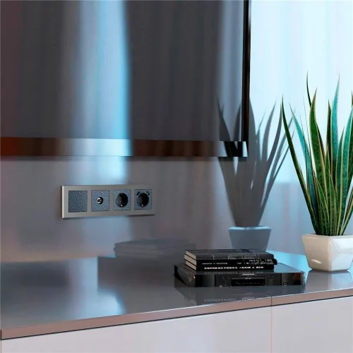 Розетка с заземлением (Hammar черный) W1271008 - фото 6