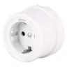Розетка с заземлением белый ретро W5671001 - фото