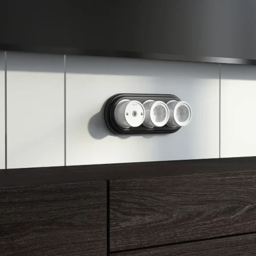 Розетка с заземлением белый ретро W5671001 - фото 8