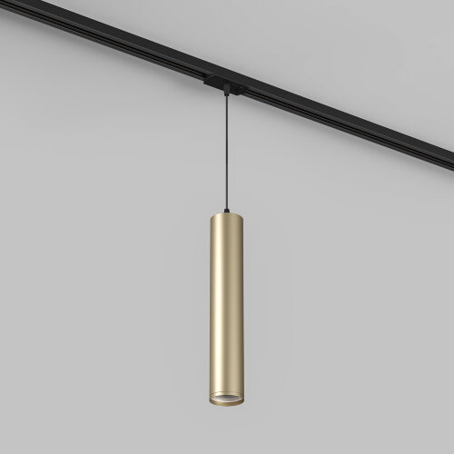 DK6210-BG Трековый светильник IP 20, 15 Вт, GU10, матовое золото с черным, алюминий. Фото 2