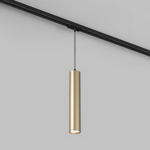 DK6210-BG Трековый светильник IP 20, 15 Вт, GU10, матовое золото с черным, алюминий.