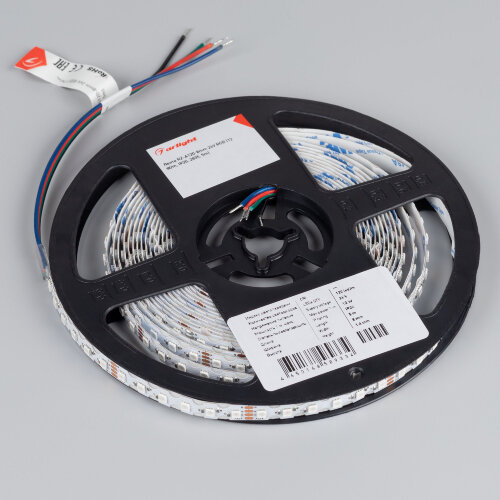 Светодиодная лента RZ-A120-8mm 24V RGB (12 W/m, IP20, 2835, 5m) (Arlight) - фото 2