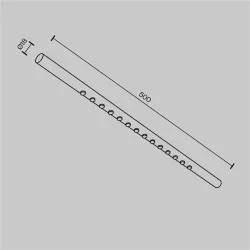 Светильник Points для системы освещения Axity 3000/6000К 12Вт 36° (Черный)