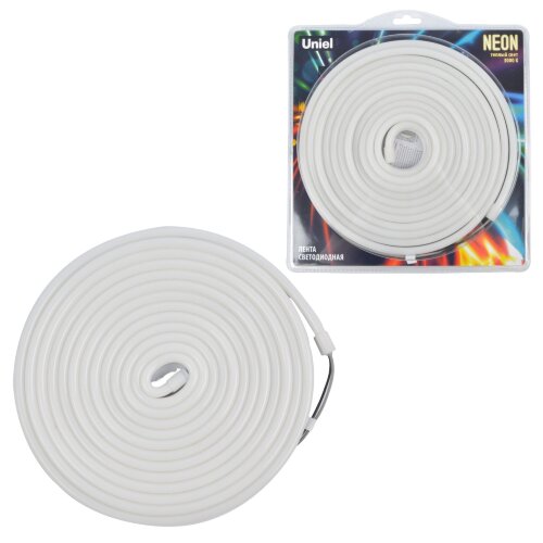 ULS-N03-2835-100LED-m-8mm-IP67-DC12V-11W-m-5M-3000K Светодиодная гибкая герметичная лента, NEON, Катушка 5м, в блистере, Теплый белый свет 3000K - фото 5