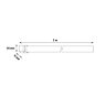 ULS-N03-2835-100LED-m-8mm-IP67-DC12V-11W-m-5M-3000K Светодиодная гибкая герметичная лента, NEON, Катушка 5м, в блистере, Теплый белый свет 3000K - фото 6