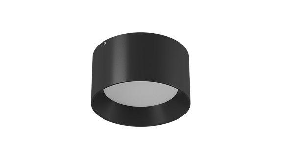 Светильник светодиодный потолочный накладной , серия BQ, Черный, 12Вт, IP20, Теплый белый (3000К), BQ-SF12-BL-WW. Фото 2