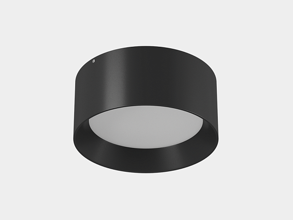 'Светильник светодиодный потолочный накладной , серия BQ, Черный, 12Вт, IP20, Теплый белый (3000К), BQ-SF12-BL-WW. Фото 2