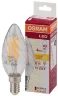 Лампа светодиодная филаментная 4W/2700K (=40W) E14 | LED BW Star 2Y FILAMENT | - OSRAM. Фото 2