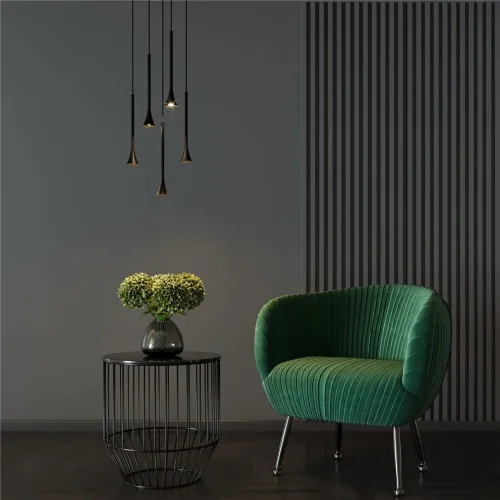 Светильник подвесной светодиодный Hall 5W 3000K черный 50314 LED - фото 4