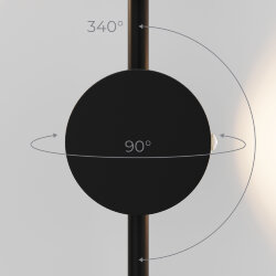 Cветильник настенный светодиодный Illume черный 3000K 40154/LED