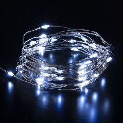 Светодиодная гирлянда нить "Роса" белый 5м IP20 400-007 белый (056040)