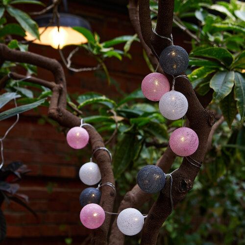 USL-S-230-PM1800 COTTON BALLS-1 Садовая гирлянда на солнечной батарее Клубки, 10 светодиодов, Теплый белый свет, 1xАА Ni-Mh аккумулятор в-к, IP44, TM Uniel - фото 15