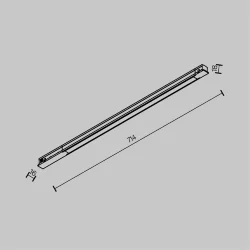 Трековый светильник Technical TR231-2-15W3K-B (Черный)