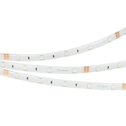 Светодиодная лента RTW 2-5000SE 24V RGB (5060, 150 LED, LUX) (Arlight, 7.2 Вт/м, IP65) - фото 1
