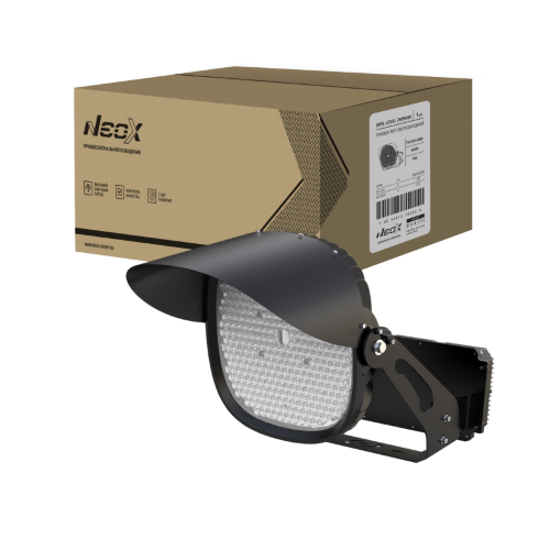 Прожектор светодиодный SPFL-LEVEL 750PA50 100-277В 750/680/600Вт 160лм/Вт 40гр 7 лет IP66 черный NEOX - Фото