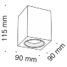 Потолочный светильник Изящность / Slim 1*GU10 10 Вт (Белый) C013CL-01W - фото 4