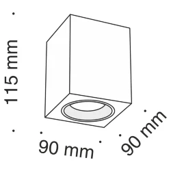 Потолочный светильник Изящность / Slim 1*GU10 10 Вт (Белый) C013CL-01W